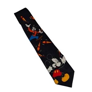 Vintage Balance Inc. Mickey Mouse Goofy Disney Black Tie